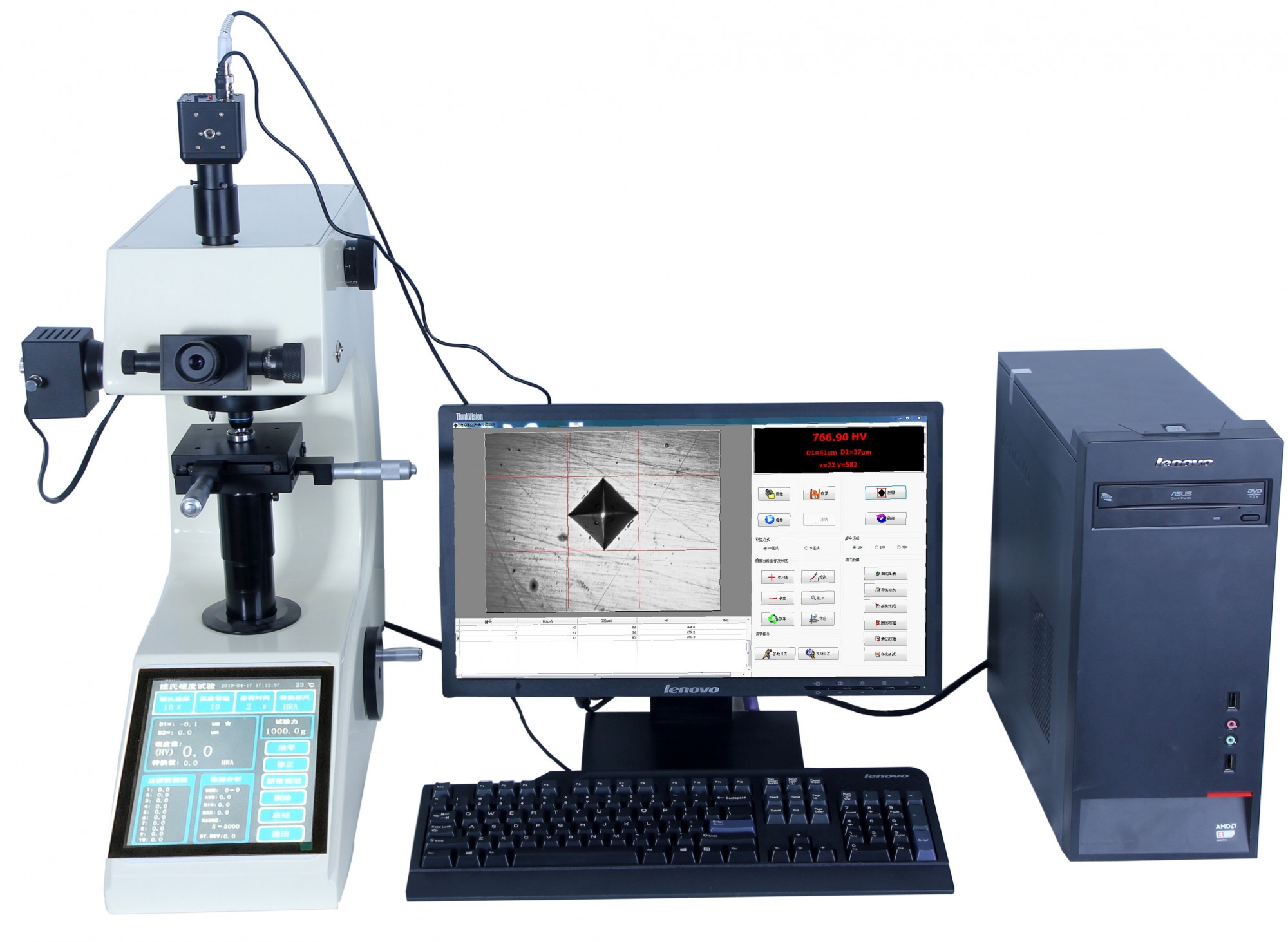 湖南MHVS-1000ZT觸摸屏顯微維氏硬度計(jì)